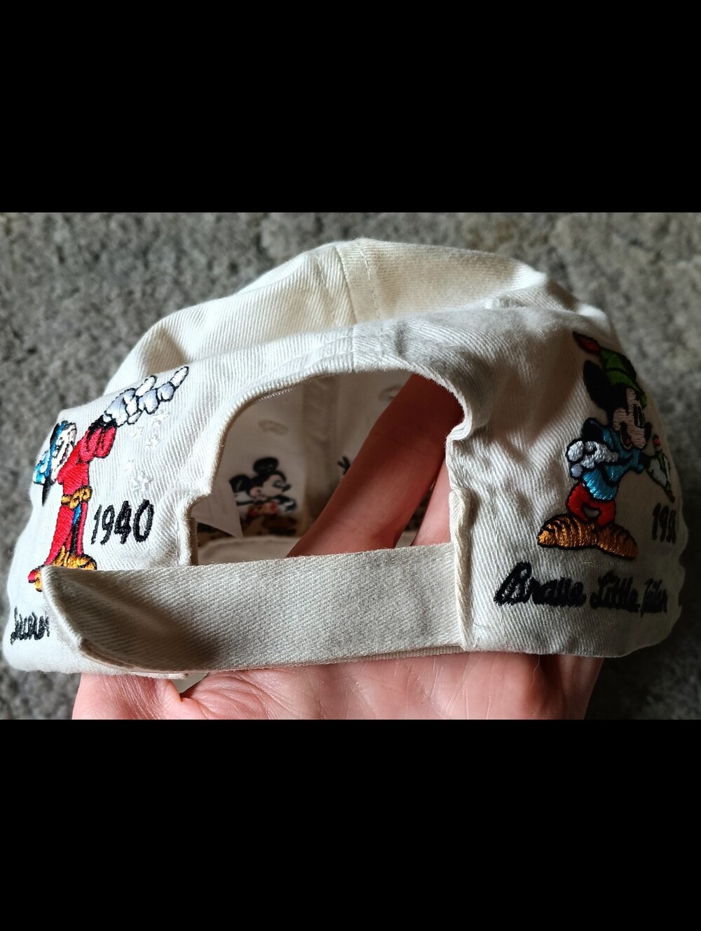 š¤ LOT 2 Disney Parks Mickey Through The Years Embroidered Baseball Cap Hat - Picture 10 of 16